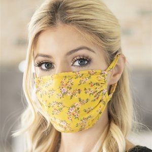 2 for 20! Floral print face mask